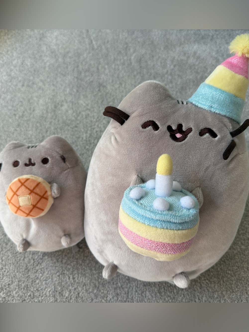 PUSHEEN set of TWO plush Pusheen’s - Cake/Celebrate and Waffle/Pancake Design